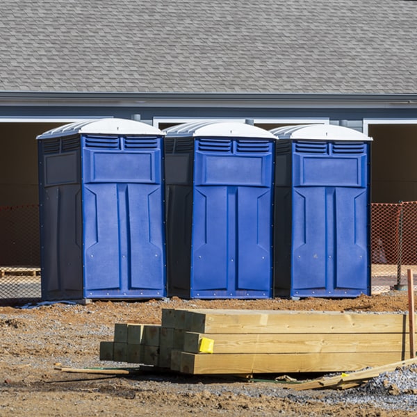 what is the expected delivery and pickup timeframe for the porta potties in McClure IL